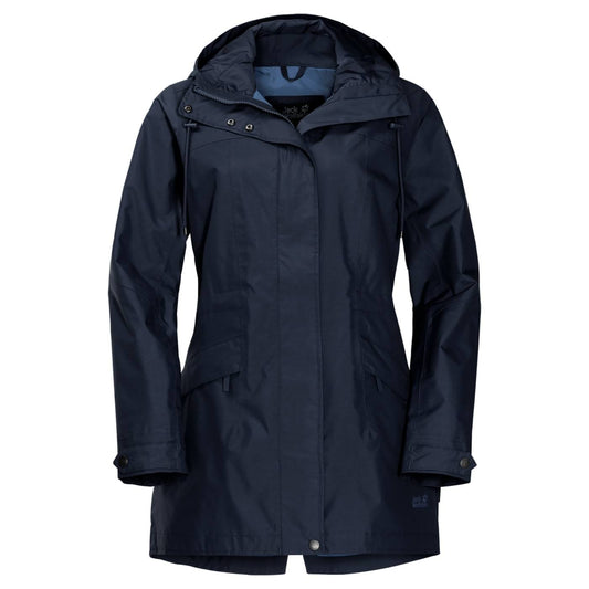 (Medium, midnight blue) - Jack Wolfskin Womens Cameia Parka LTW8_H0LJP37